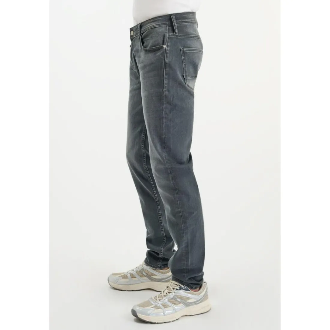 Jeans ajusté BLUE JOGG 700/11, longueur 34 gris Mads en coton