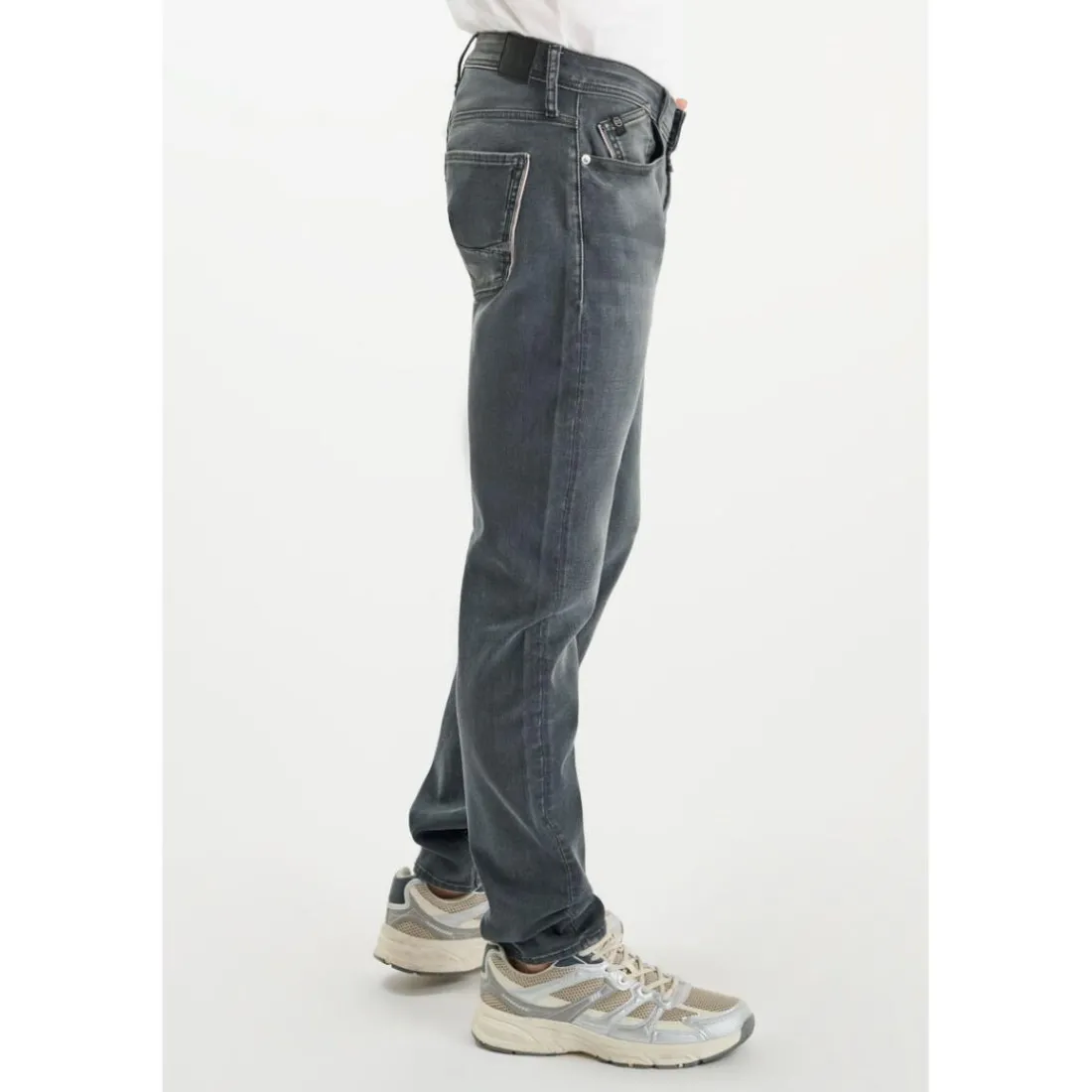 Jeans ajusté BLUE JOGG 700/11, longueur 34 gris Mads en coton