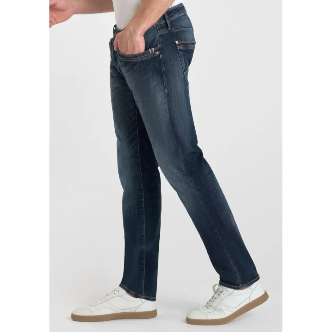 Jeans ajusté stretch 700/11, longueur 34 bleu Wade