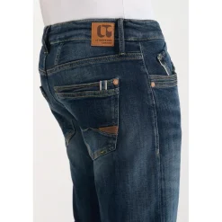 Jeans ajusté stretch 700/11, longueur 34 bleu Wade