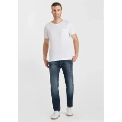 Jeans ajusté stretch 700/11, longueur 34 bleu Wade