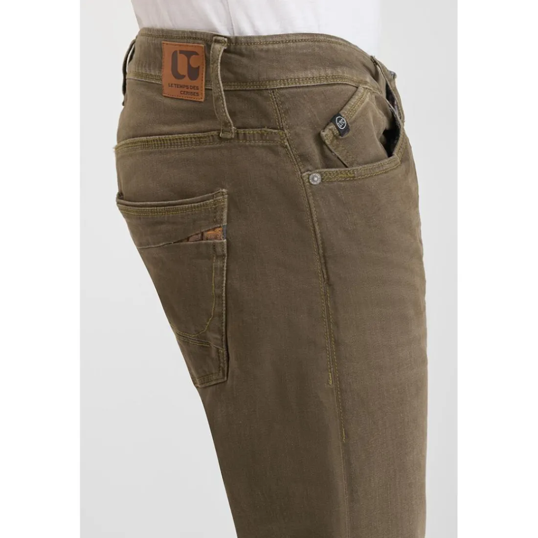 Jeans ajusté stretch 700/11, longueur 34 kaki Win
