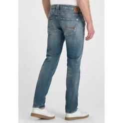 Jeans ajusté stretch 700/11, longueur 34 bleu Vale
