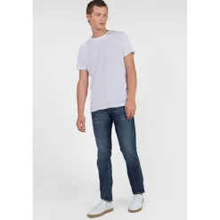 Jeans ajusté stretch 700/11, longueur 34 bleu Sammy en coton