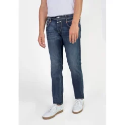 Jeans ajusté stretch 700/11, longueur 34 bleu Sammy en coton