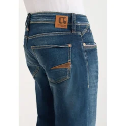 Jeans ajusté stretch 700/11, longueur 34 bleu Lou
