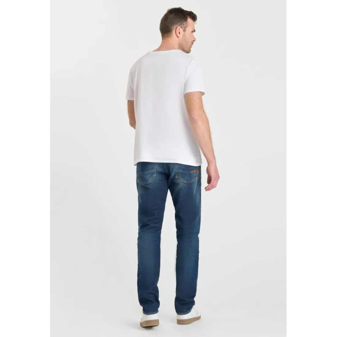 Jeans ajusté stretch 700/11, longueur 34 bleu Lou