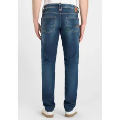 Jeans ajusté stretch 700/11, longueur 34 bleu Lou