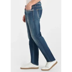 Jeans ajusté stretch 700/11, longueur 34 bleu Lou