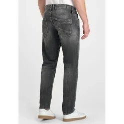 Jeans ajusté stretch 700/11, longueur 34 gris en coton Ryan