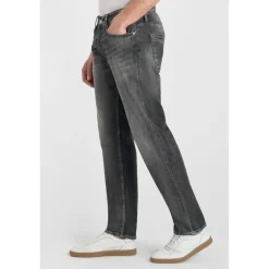 Jeans ajusté stretch 700/11, longueur 34 gris en coton Ryan