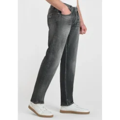 Jeans ajusté stretch 700/11, longueur 34 gris en coton Ryan