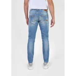 Jeans ajusté stretch 700/11, longueur 34 bleu Moe en coton