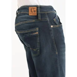 Jeans ajusté stretch 700/11, longueur 34 bleu Ives en coton
