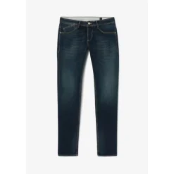 Jeans ajusté stretch 700/11, longueur 34 bleu Ives en coton