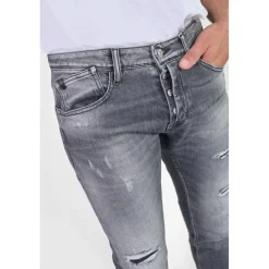 Jeans ajusté stretch 700/11, longueur 34 noir Amin