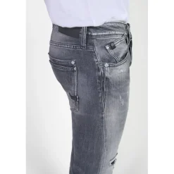 Jeans ajusté stretch 700/11, longueur 34 noir Amin