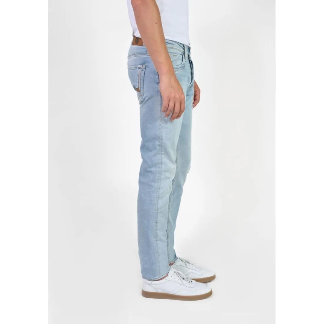 Jeans ajusté stretch 700/11, longueur 34 bleu Tate