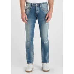 Jeans ajusté stretch 700/11, longueur 34 bleu Pete