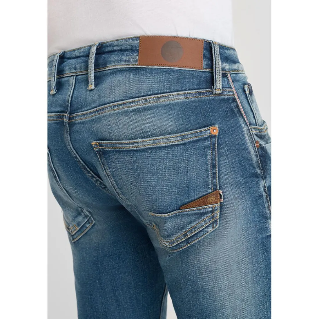 Jeans ajusté stretch 700/11, longueur 34 bleu Pete