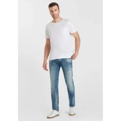Jeans ajusté stretch 700/11, longueur 34 bleu Pete