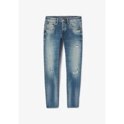 Jeans ajusté stretch 700/11, longueur 34 bleu Pete