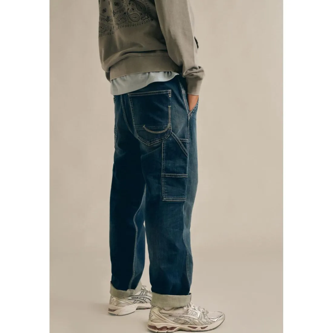 Jeans bleu Akio Japan Rags Quade