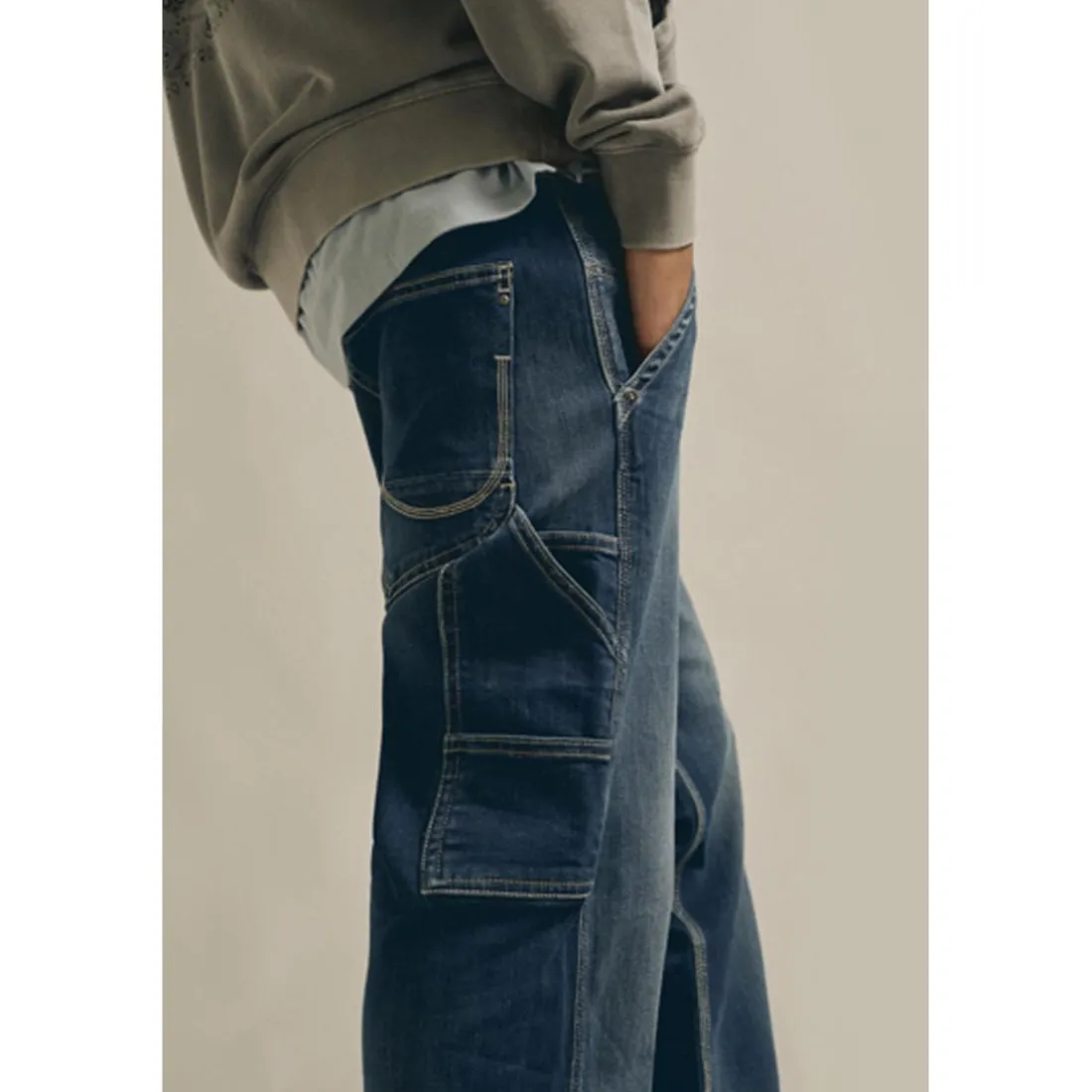 Jeans bleu Akio Japan Rags Quade