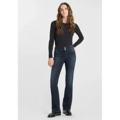Jeans bootcut ULTRABOO, longueur 34 bleu en coton Eve