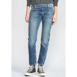 Jeans boyfit 200/43, longueur 34 bleu en coton Julia