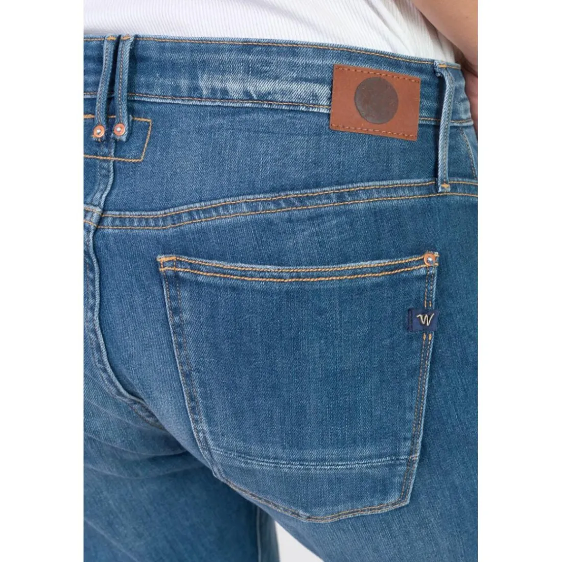 Jeans boyfit 200/43, longueur 34 bleu Mina