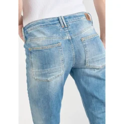 Jeans boyfit 200/43, longueur 34 bleu en coton Eve