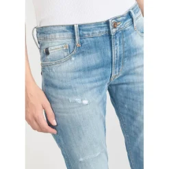 Jeans boyfit 200/43, longueur 34 bleu en coton Eve