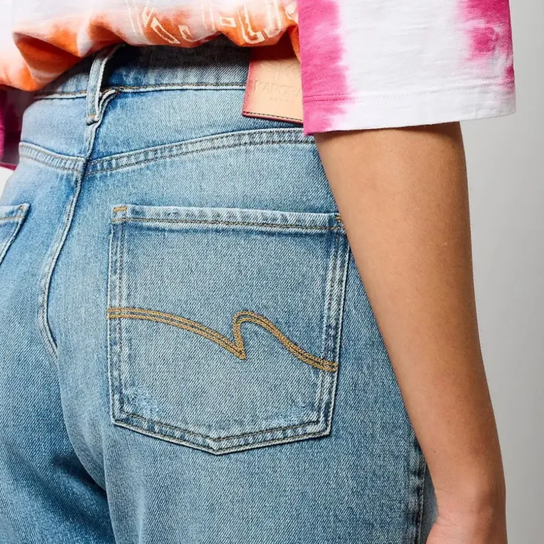 Jeans BRENA bleu en coton