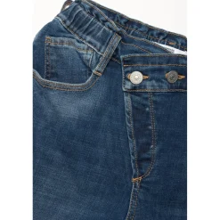 Jeans fille, loose, large DIZZY, longueur 34 bleu