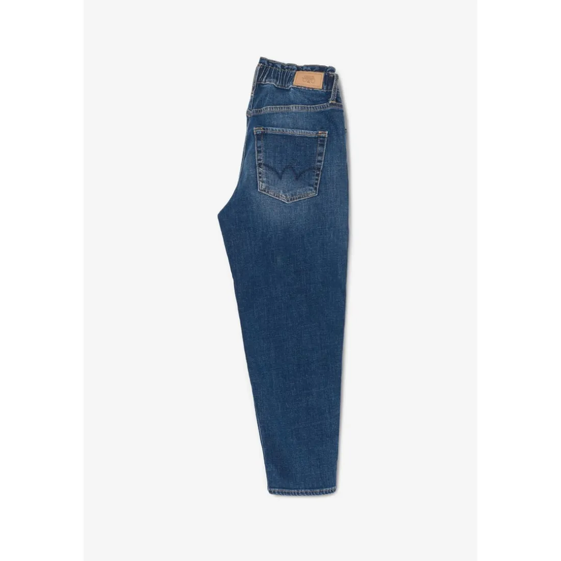 Jeans fille, loose, large DIZZY, longueur 34 bleu