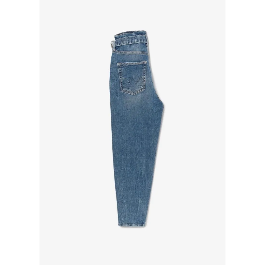 Jeans fille, Milina boyfit vintage bleu N°4 en coton