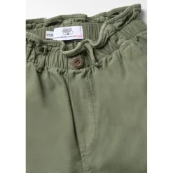 Jeans fille, regular, droit, longueur 34 kaki en coton Vivi