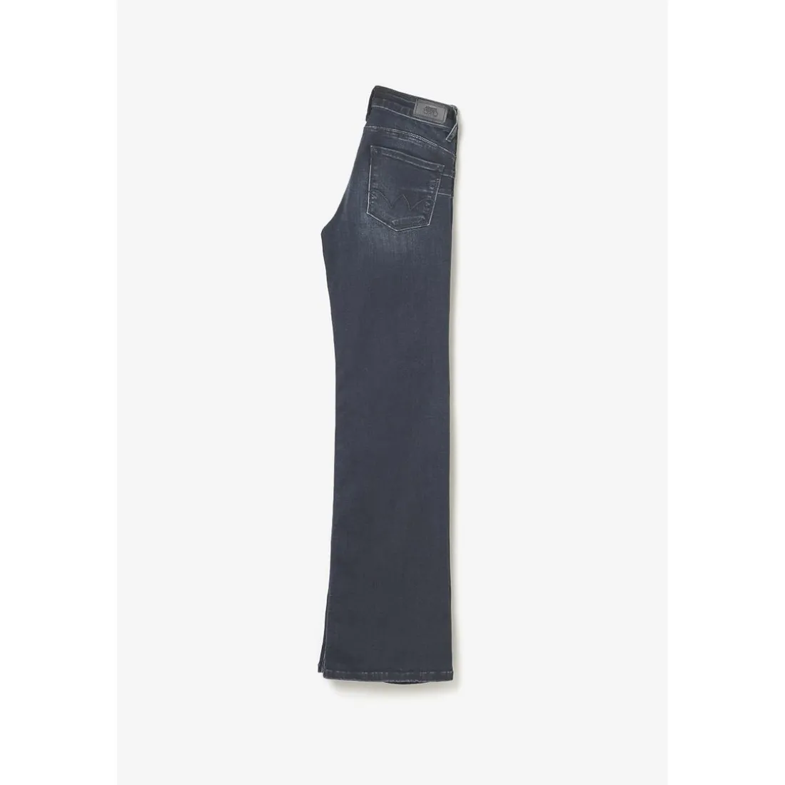 Jeans fille, Sina pulp Flare taille haute bleu-noir N°1 en coton