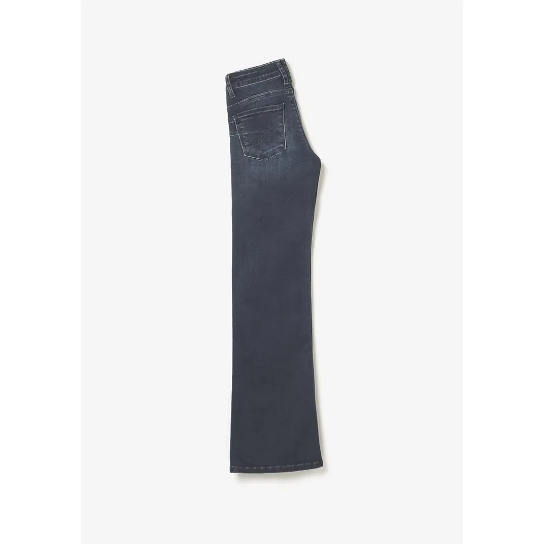 Jeans fille, Sina pulp Flare taille haute bleu-noir N°1 en coton