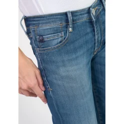 Jeans flare, très évasé , longueur 34 bleu Élise Lana
