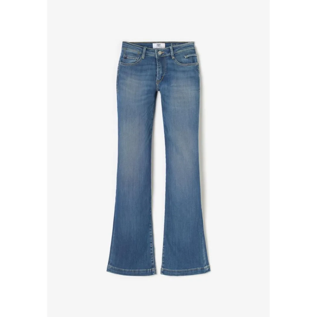Jeans flare, très évasé , longueur 34 bleu Élise Lana