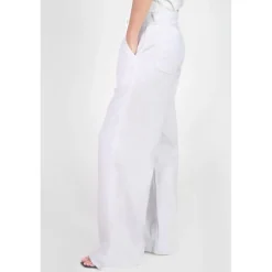 Jeans flare, très évasé , longueur 34 blanc Queen