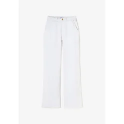 Jeans flare, très évasé , longueur 34 blanc Queen