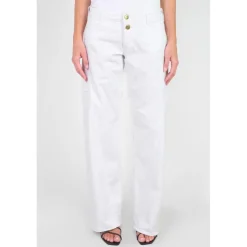 Jeans flare, très évasé , longueur 34 blanc Lara