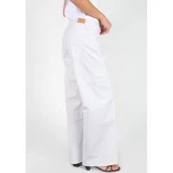 Jeans flare, très évasé , longueur 34 blanc Lara