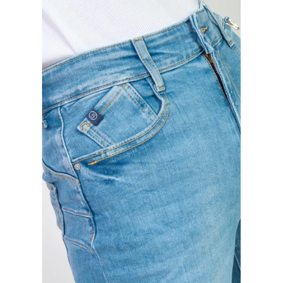 Jeans flare, très évasé PULP high flare, longueur 34 bleu en cuir Zara