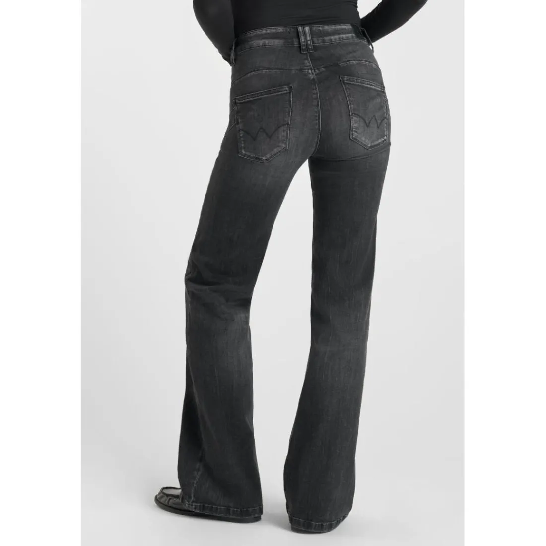 Jeans flare, très évasé PULP high flare, longueur 34 noir Nia