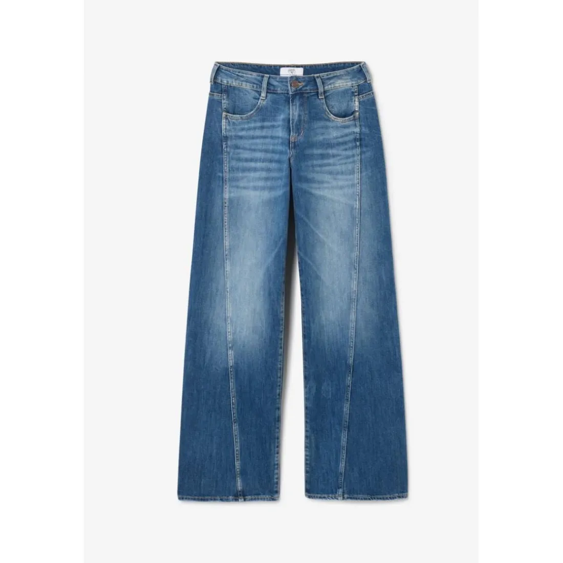 Jeans flare, très évasé wide leg , longueur 34 bleu Hana
