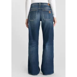 Jeans flare, très évasé wide leg , longueur 34 bleu Fern